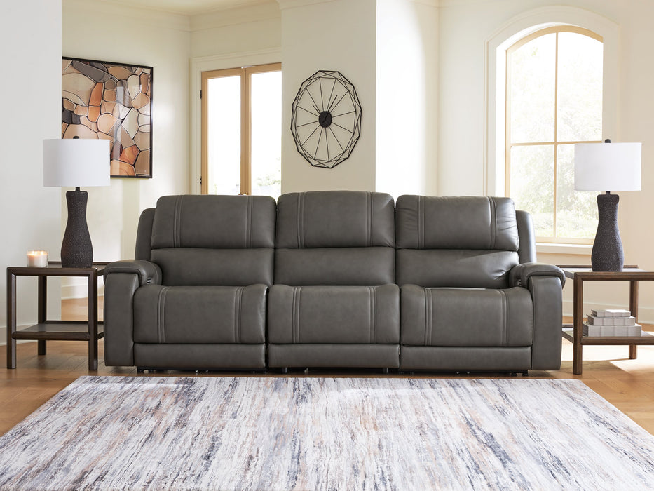 5Z - Pittson Power Sectional Reclining Sofa - 3 Bros Warehouse