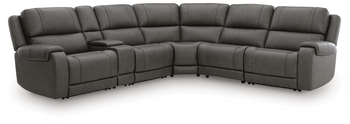 5Z - Pittson Power Reclining Sectional - 3 Bros Warehouse