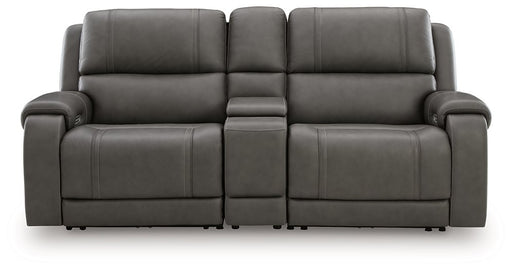 5Z - Pittson Power Reclining Sectional Loveseat with Console - 3 Bros Warehouse