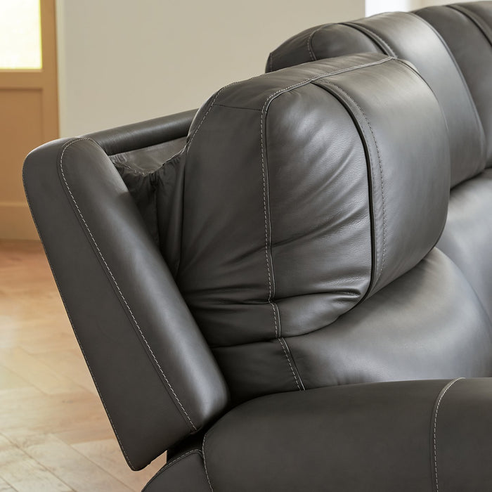 5Z - Pittson Power Reclining Sectional - 3 Bros Warehouse