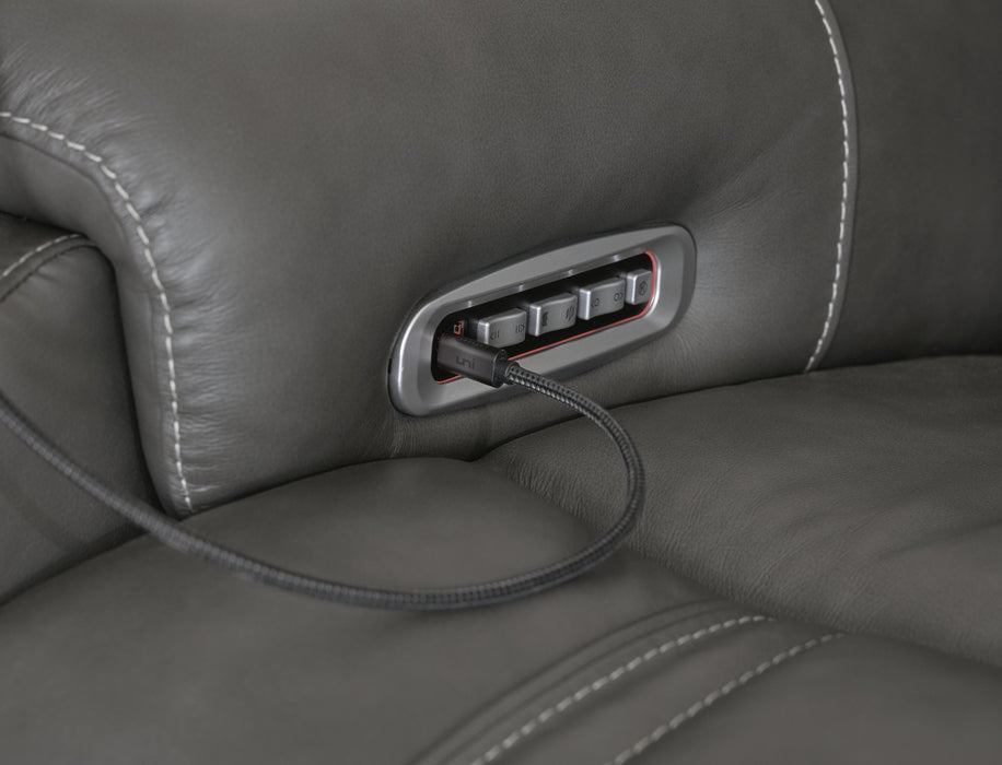 5Z - Pittson Power Reclining Sectional - 3 Bros Warehouse