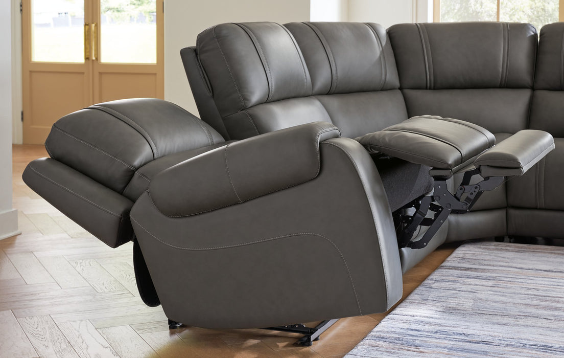 5Z - Pittson Power Reclining Sectional - 3 Bros Warehouse