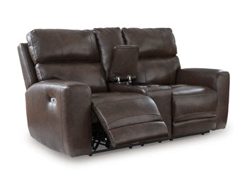 Crossplex Power Reclining Loveseat with Console - 3 Bros Warehouse