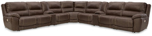 Dunleith Power Reclining Sectional - 3 Bros Warehouse