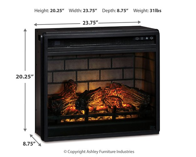 Entertainment Accessories Electric Infrared Fireplace Insert - 3 Bros Warehouse