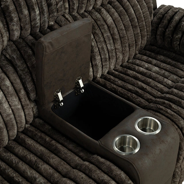 Dionysus Manual Reclining Loveseat Brown