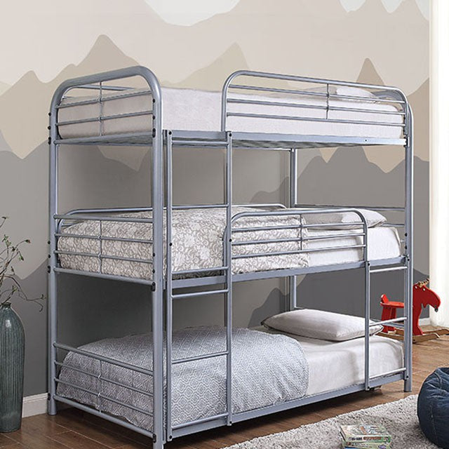 Opal Ii Silver Twin Triple Decker Bed image