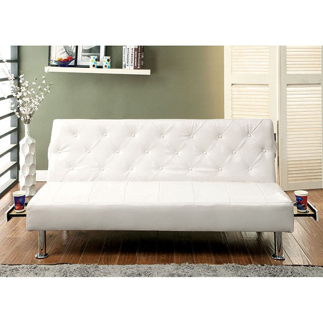 Farel Futon Sofa Red & White - 3 Bros Warehouse