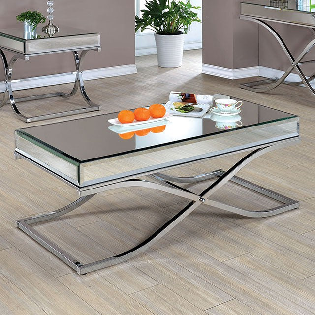 SUNDANCE Chrome Coffee Table, Chrome - 3 Bros Warehouse