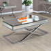 SUNDANCE Chrome Coffee Table, Chrome - 3 Bros Warehouse