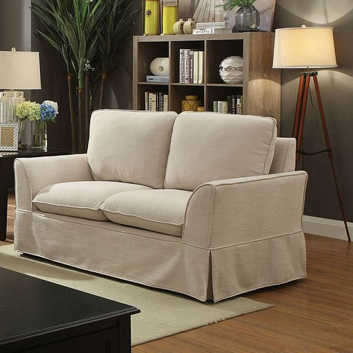 Maxine Love Seat Beige - 3 Bros Warehouse