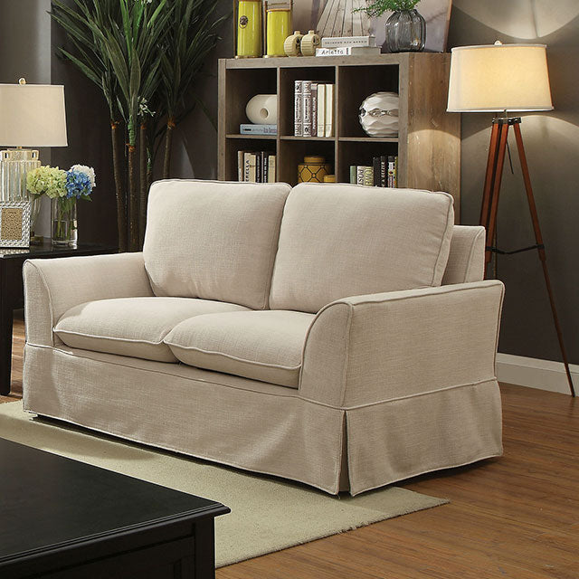 Maxine Love Seat Beige - 3 Bros Warehouse