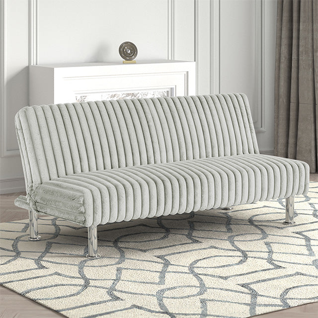 Hinwil Futon Sofa Bed Pink, Beige Grey, & Black - 3 Bros Warehouse