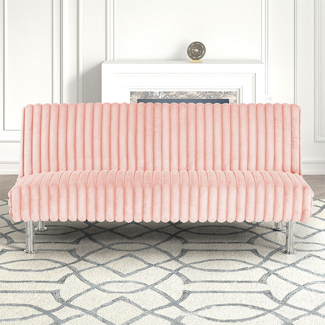 Hinwil Futon Sofa Bed Pink, Beige Grey, & Black - 3 Bros Warehouse