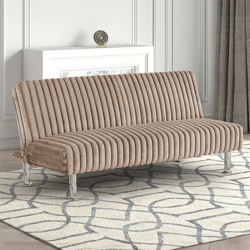 Hinwil Futon Sofa Bed Pink, Beige Grey, & Black - 3 Bros Warehouse