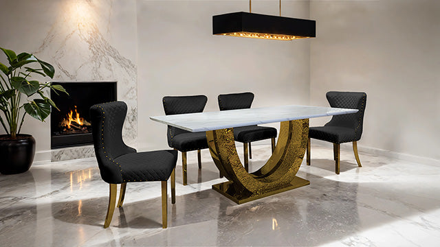 Portanova 7 Pc Dining Table Set - 3 Bros Warehouse