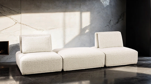 Stavanger 2-Seater w/ Square Ottoman - 3 Bros Warehouse