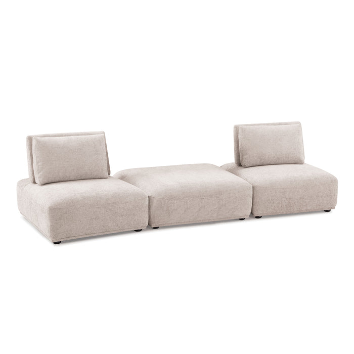 Stavanger 2-Seater w/ Square Ottoman - 3 Bros Warehouse