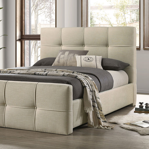 Merced Bed Gray & Ivory