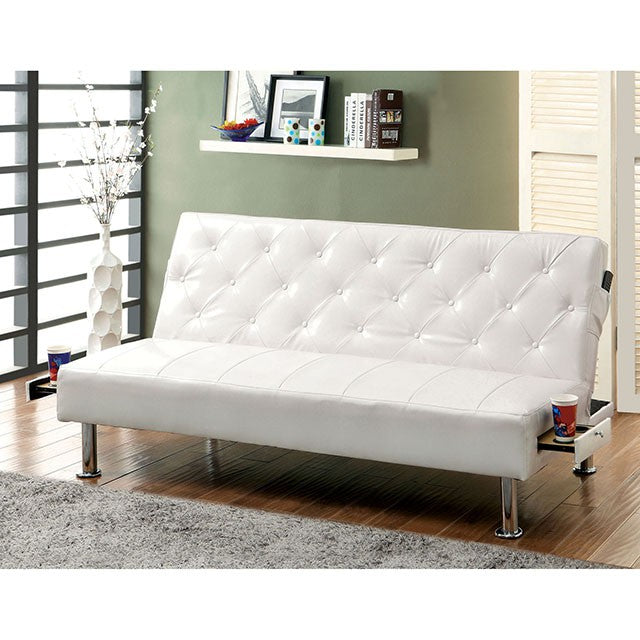 Farel Futon Sofa Red & White - 3 Bros Warehouse
