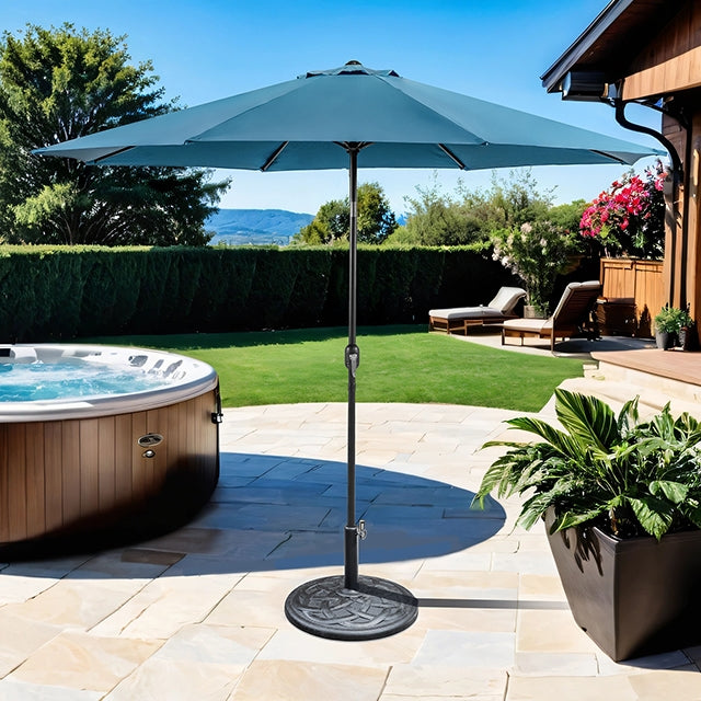 Mora 11' Outdoor Umbrella + 21" Round Base - 3 Bros Warehouse