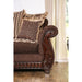 TABITHA Brown Love Seat, Brown - 3 Bros Warehouse